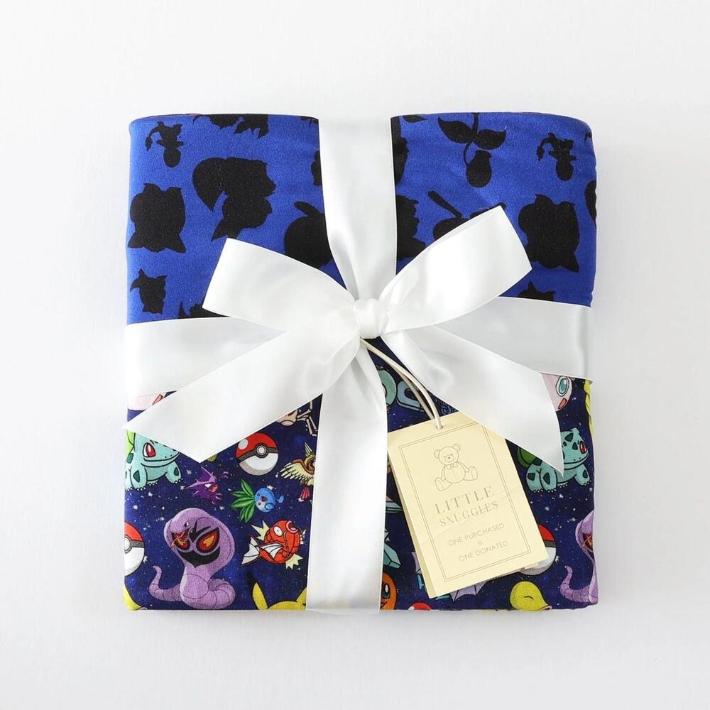 NEW CHARLIES PROJECT boys pokey bamboo blanket in blue multi